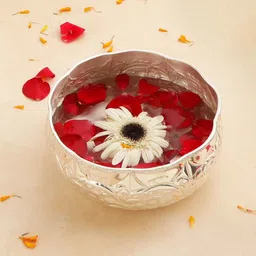the home co. Chitai Silver Steel Urli image 1
