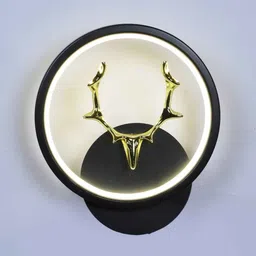 decorativeray Horned Black & Gold LED Novelty Wall Light image 4