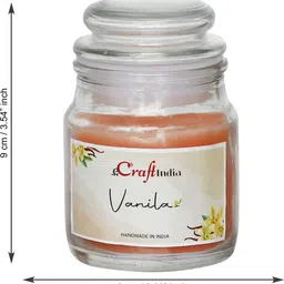 ecraftindia Pack of 2 flavour Jar Candle - Lavender, Vanilla Candle image 4