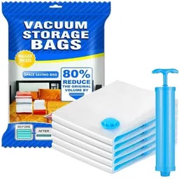 vidhyavirat Space Saver Compression Sealer Bags With Manual Pump Hanging Storage Vacuum Bags Travel Storage Vacuum Bags-picture-28
