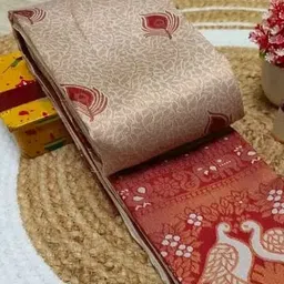 kanjiqueen Woven Kanjivaram Silk Blend, Pure Silk Saree image 2