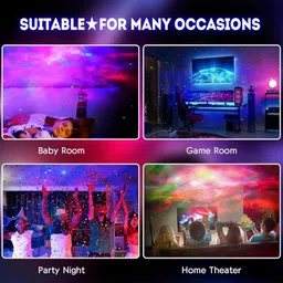 kanvika Astronaut Galaxy Star Projector Lamp 360° Rotating LED Night Light (22.5 cm) Night Lamp image 5