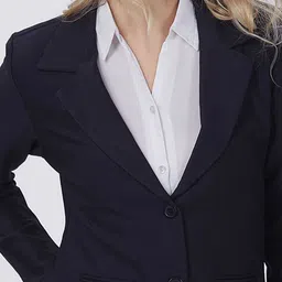 sanjitgarments Women Solid Single Breasted Casual Blazer image 4