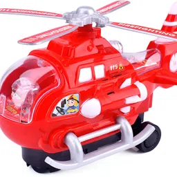 aseenaa Air Force Helicopter Toy - Bump & Go Action With 3D Lights, Swirls And Music image 1