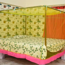 rn enterprise Polyester Adults Washable Single Bed (4 x 6 Feet) Mosquito Net-picture-27