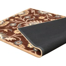 presto Brown Traditional Wool 6 ft x 9 ft Hand Tufted Carpet image 5