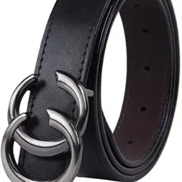 Women Black Texas Leatherite Belt-image-15