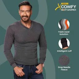 Amul Comfy Parka Base Layer with Quick Dry Men Pyjama Thermal image 4