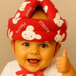 snugnibble “Baby Safety Head Protection Cap– Soft Cushion Helmet for Crawling & Walking” Foam Animals Baby Pillow Pack of 1-picture-11