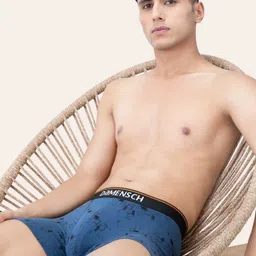 damensch Deo-Cotton Anti-Bacterial Navy Printed Men Trunk image 3