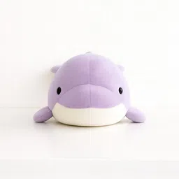 toyingly Soft Plush Dolphin Stuffed Animal, Lavender and White, Kids Room Decor - 30 cm image 3