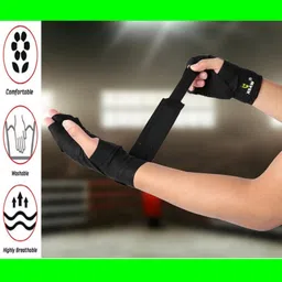 hoc weight Lifting / Stretchable cotton (1 Pair) Boxing Hand Wrap Boxing Hand Wrap image 3