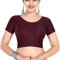 pt priyanka textiles Round Neck Women Blouse-picture-24