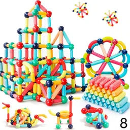 kavana Magnetic Sticks Building Blocks for Kids 25 Piece Toys for Girls Boys, 8-picture-15