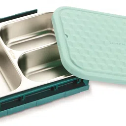 mypro - Diamond Stainless Steel Lunchbox - With 3 Compartments - Leakproof 3 Containers Lunch Box-picture-13