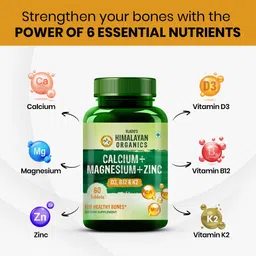 vlado's himalayan organics Calcium Magnesium Zinc Vitamin D3 & B12 image 3