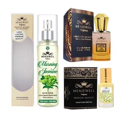 Menjewell Unisex Set Of 3 Morning Jasmine EDP+Jasmine Attar+Jasmine EDP-picture-33