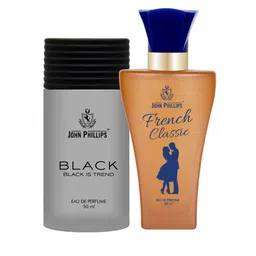 JOHN PHILLIPS Set Of 2 Black Eau De Perfume 50 ml & French Classic Eau De Perfume 60 ml-picture-55