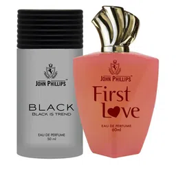 JOHN PHILLIPS Set Of 2 Black Eau De Perfume 50 ml & First Love Eau De Perfume 60 ml-image-95
