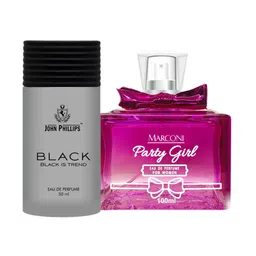 JOHN PHILLIPS Black & Marconi Party Girl Set Of 2 Long Lasting Eau De Parfum-image-0