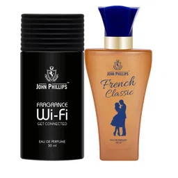JOHN PHILLIPS Set of 2 Eau De Parfum - French Classic 60 ml & Fragrance Wifi 50 ml-picture-24