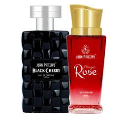 JOHN PHILLIPS Black Cherry & Magic Rose Set Of 2 Long Lasting Eau De Parfum-image-65