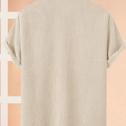 eyebogler Men Regular Fit Self Design Spread Collar Casual Shirt image 2