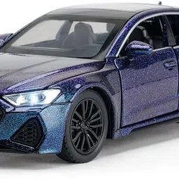 zuuluzrs New Version 1:32 Audi Toy Car RS7 Alloy Car Model Pullback Function Sound-Light image 3