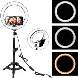 Paradox 10"Big Selfie LED Ring Light 7ft Tripod Stand live video Stream Phone Holder P56 Ring Flash-picture-18