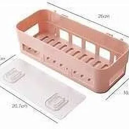 sjk Self Adhesive Wall Hanging BATHROOM floating Shelf (pack of 1) 1.551 Regular Organizer-picture-39