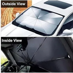 ntz Car Sun Shade for Windshield Foldable Car Sun Umbrella for UV Sun Trunk Mat Liner image 2