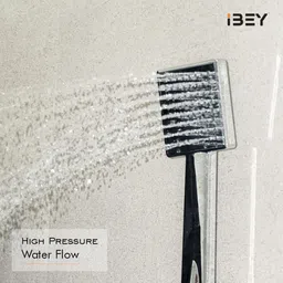 ibey ABS Square Hand Shower | High-Pressure Spray Anti-Clog Nozzles & Durable Handle Handheld image 5