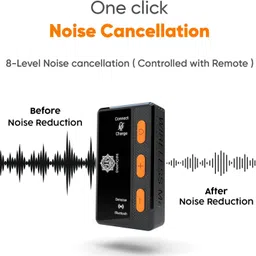 digimore D-460S Wireless Collar Mic 120ft Range, 48Hrs Battery & Remote Control Microphone image 4