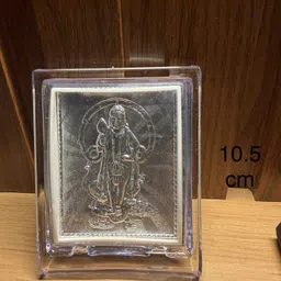 srivasavi 999 silver mord muruga photo stand Decorative Showpiece - 10.5 cm image 4