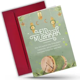 aanyacentric Eid Mubarak A4 Size 8.3x11.7 inch for Festive Wishes Envelope & Greeting Card image 4