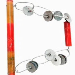 k. k. sports and musicals Wooden Lezim Dance instrument for dance and celebrations Bhapang Instrument image 1