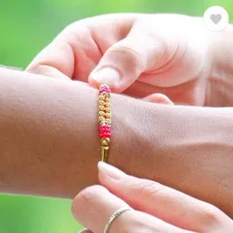 indigifts Designer Designer For Brother, Ceremic Mauli Thread Rakhi, Greeting Card, Mug Set image 2