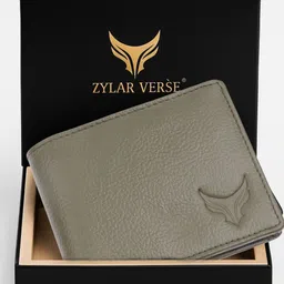 Men & Women Green Genuine Leather Wallet-image-3