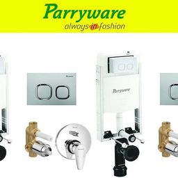 parryware Half Frame Concealed Cistern, with divater body upper uno set of 2 pic 315 Dual Flush Tank-picture-47
