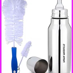 pappa Stainless Steel Baby Feeding Bottle - 300 ml-picture-33