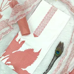 zubeda fashion Unstitched Pure Cotton Salwar Suit Material Printed-picture-38