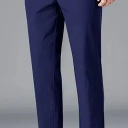 python Men Solid Blue Track Pants-picture-25