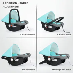 r for rabbit Picaboo Carry Cot, 4 in 1 Infant & Rocker For 0-15 Months Baby Car Seat image 2