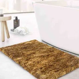 Polyster 24 x 16 Inches Bath Mat in Brown Color by Luxe Home International-picture-17