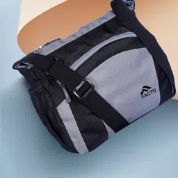 facto Black Men Sling Bag Stylish Body for Office, Cash, Business Collection, Travelling-picture-10