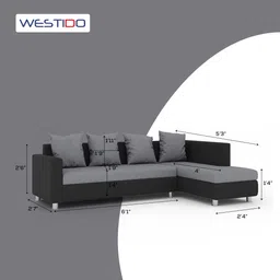 westido Jason Fabric 6 SeaterSofa image 3