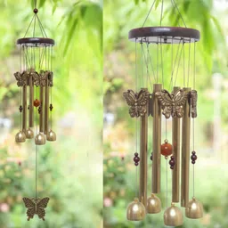 mgk Wind Chimes for Balcony, Garden, Living Room & Door | Peaceful Sound Wood, Steel Windchime-picture-24