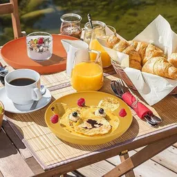 sugaalsu Wheat Straw Dinner Plates Set Unbreakable Chip Resistant, Lightweight Round_Ne Dinner Plate image 2