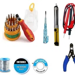 vmtronix 10-in-1 Heavy Duty 25W LED Soldering Iron Kit | For Home, DIY & PCB Repair | 25 W Simple-picture-25