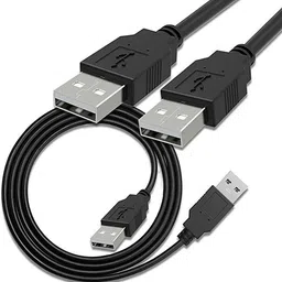 TechBlaze Power Cord 1.2 m 2.0 USB to USB Cable Sync Data Fast Charging Cable Type A Male to Male-picture-23